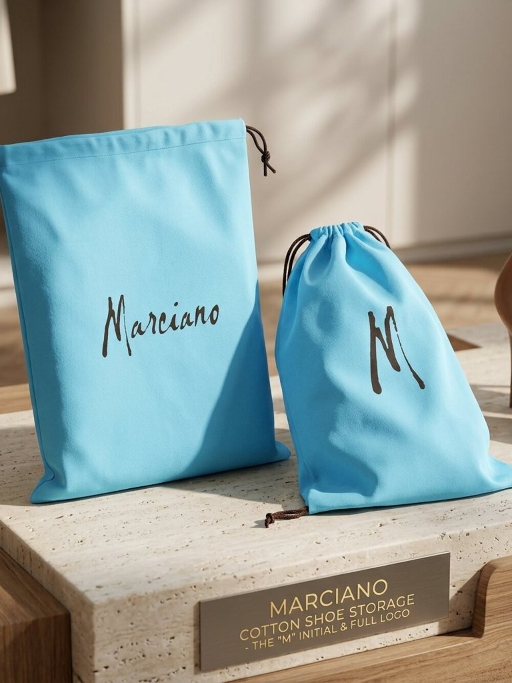 Marciano Cotton Shoe Storage Bags (Set of 2)